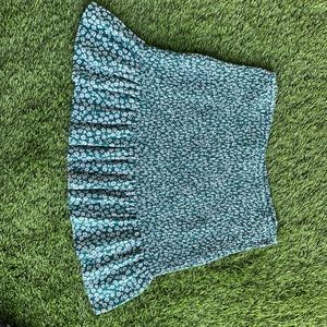 H&M Green Floral Skirt